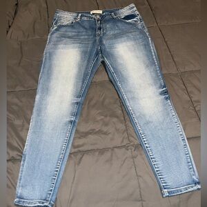 Stylish Blue Straight Leg Women's Jeans 14